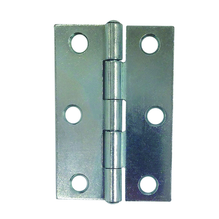 PRIME-LINE Pin Hinge, 2-1/2 in., Square Corners, Steel, Zinc Plated 2 Pack MP11342-2